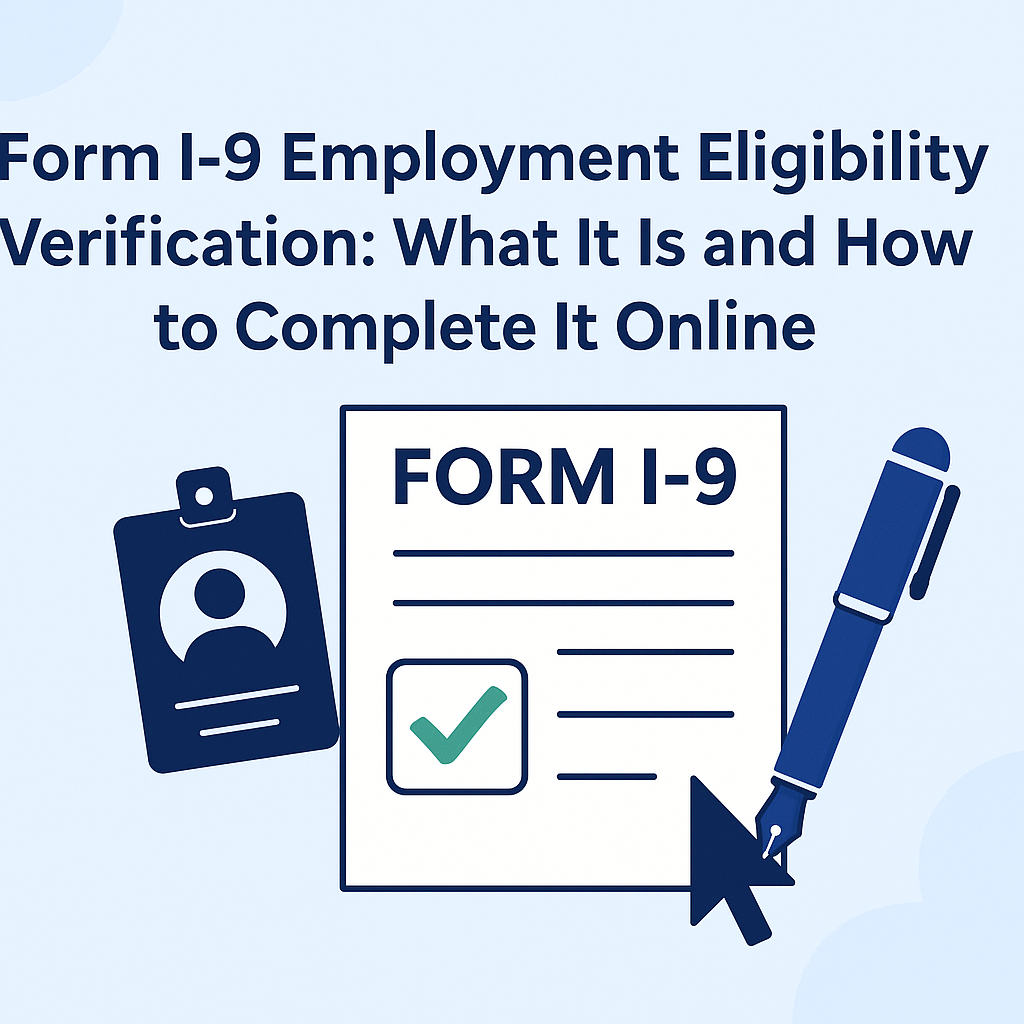 Form I-9 Employment Eligibility Verification: What It Is and How to Complete It Online